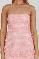 Dori Floral Embellished Maxi Dress Blush
