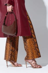 AZALEA WANG AMENRA SNAKE SANDAL HEEL