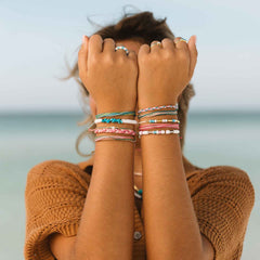 Undertow Enamel Bead Charm Bracelet