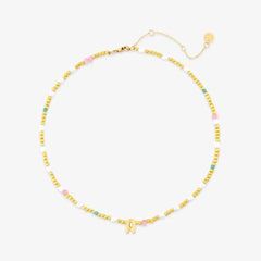 Initial Pearl & Seed Bead Choker