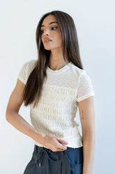 Marko Lace Top in Cream