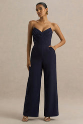 Dainty | Navy Sweetheart Jumpsuit