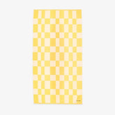 Yellow & White Checkerboard Towel