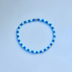 Blue Wave Seascape Stretch Anklet