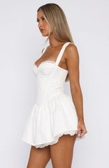 Like De Ja Vu Mini Dress White