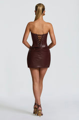 Palmer Mini Dress - Burgundy