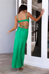 Islands Around Maxi Dress Green