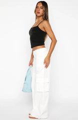 Sorbet Days Cargo Pants White