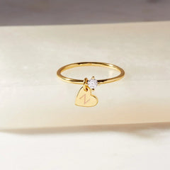 Engravable Heart Ring
