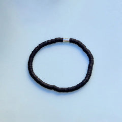 Black Seascape Stretch Bracelet