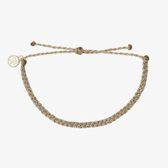Light Grey Mini Braided Bracelet