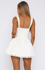Like De Ja Vu Mini Dress White