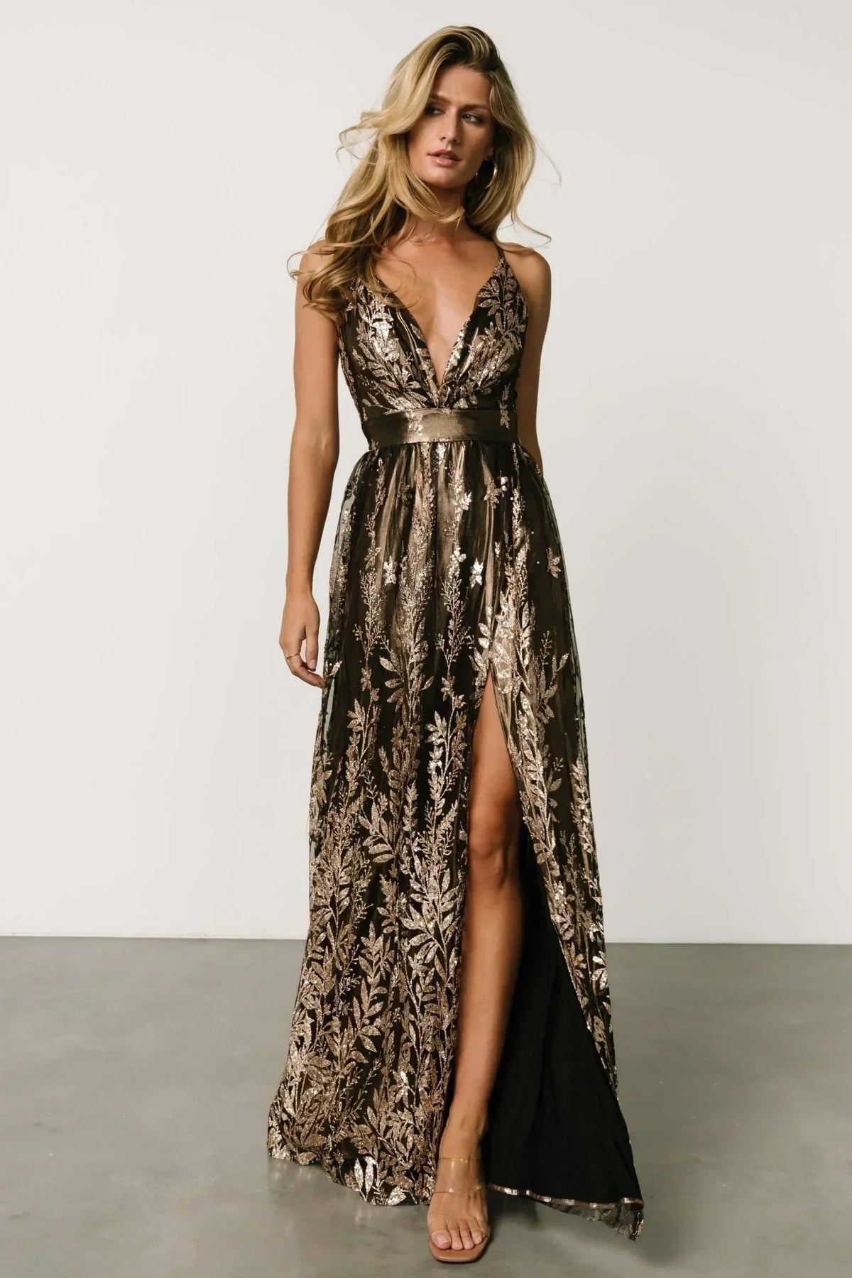 Eirena Sparkle Gown | Bronze + Gold