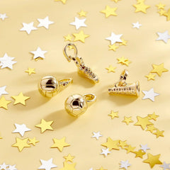 Harper Statement Soccer Ball Charm
