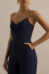 Dainty | Navy Sweetheart Jumpsuit