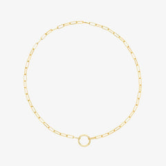 Harper Round Charm Chain Necklace